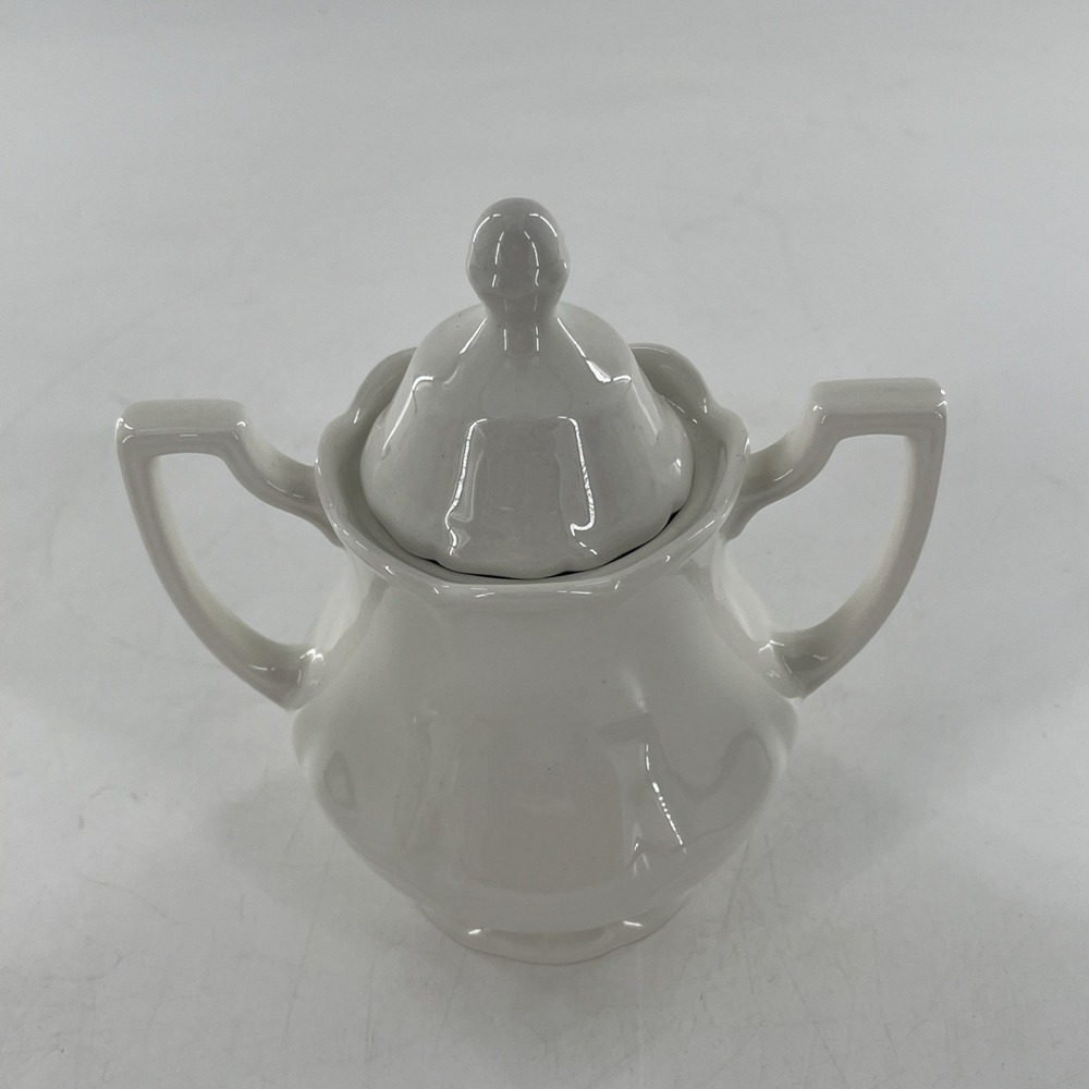 5 Meakin Heirloom Ironstone Teapot Coffee Pot Creamer Sugar Royal Staffordshire - Picture 13 of 15